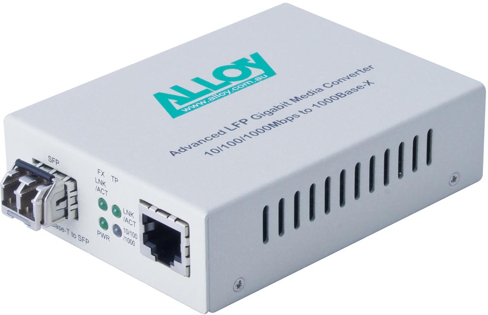 Alloy GCR2000SFP Gigabit Standalone/Rackmount Media Converter GCR2000SFP