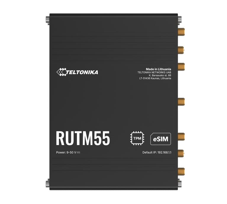 Teltonika RUTM55 Dual 5G Router, Dual SIM & eSIM, Telit 5G Modem, Auto-Failover, RUTM55000000