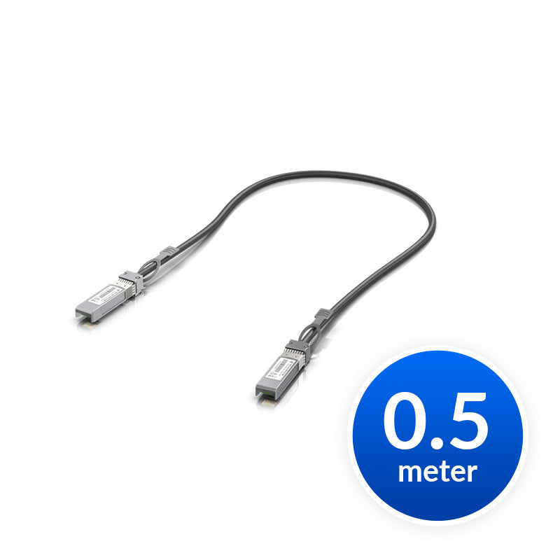Ubiquiti SFP28 Direct Attach Cable, 25Gbps DAC Cable, 25Gbps Throughput Rate, 0.5m Length UACC-DAC-SFP28-0.5M