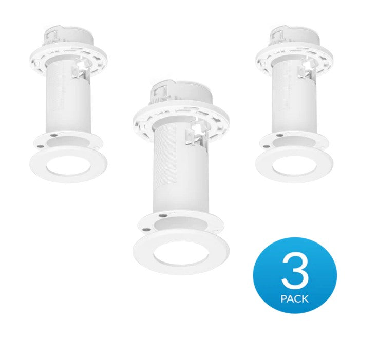 Ubiquiti Ceiling Mount 3 Pack, Compatible with U6 Mesh& FlexHD, Mounts to a Drop Ceiling Tile, Drywall Ceiling, or Solid Ceiling, FlexHD-CM-3