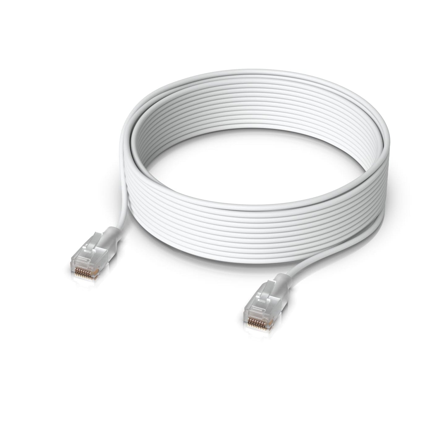 Ubiquiti UniFi Etherlighting Patch Cable, Length 15m, White, Nano-Thin Patch Cable With 10 GbE Support, Designed To Showcase Etherlighting Effects. UACC-Cable-Patch-EL-15M-W