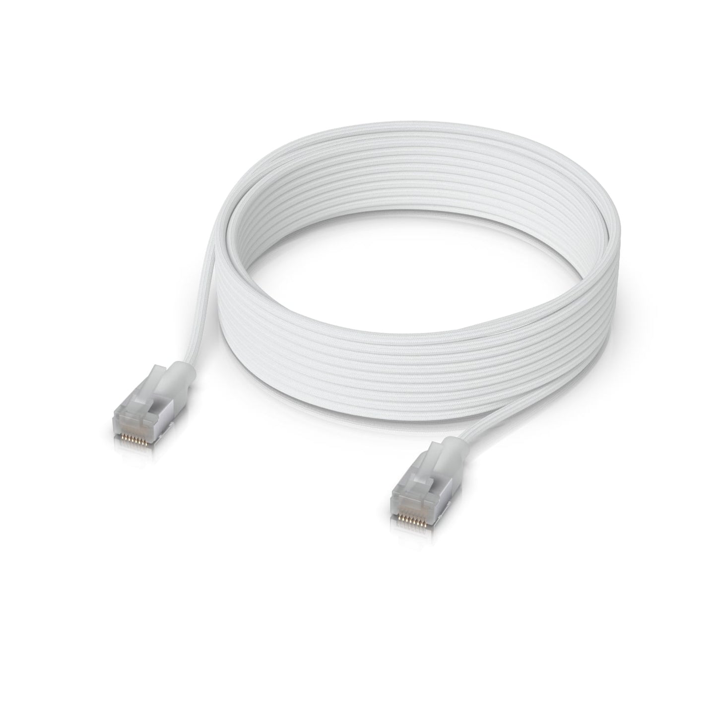 Ubiquiti UniFi Premium Patch Cable, 12M, White, Ultra-thin Braided Patch Cable, Designed And Optimized For 10 GbE Networking. UACC-Cable-Patch-EL-C6A-12M-W