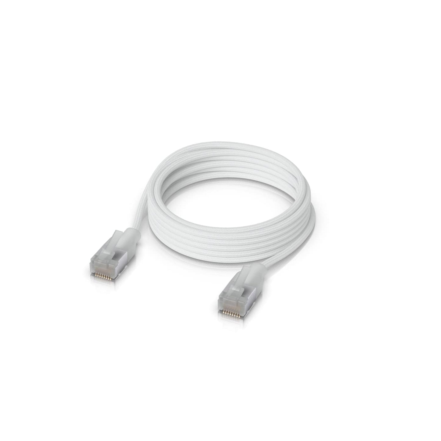 Ubiquiti UniFi Premium Patch Cable, 5M, White, Ultra-thin Braided Patch Cable, Designed And Optimized For 10 GbE Networking. UACC-Cable-Patch-EL-C6A-5M-W