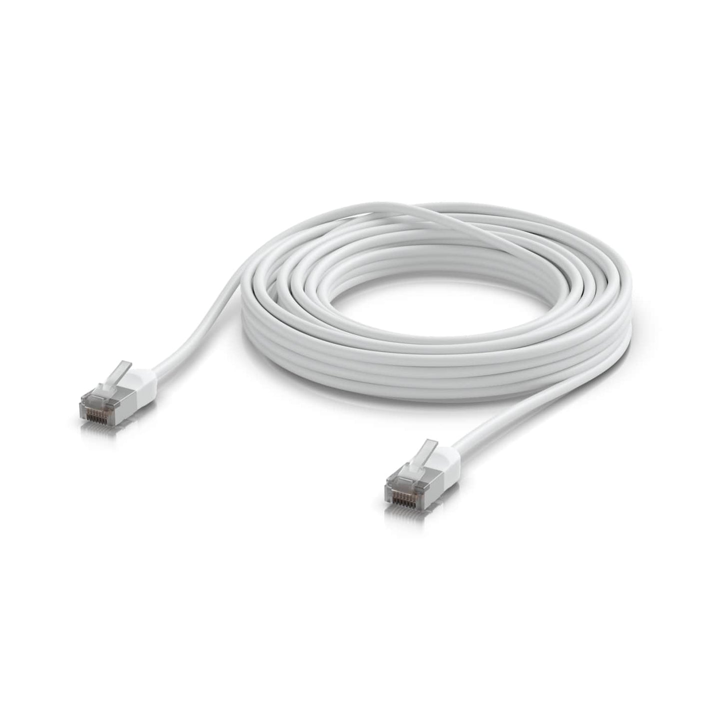 Ubiquiti UniFi Premium Patch Cable Outdoor, 8M, White, Ultra-thin, Rugged, Shielded Patch, Designed &Optimized, For 10 GbE networking UACC-Cable-Patch-Outdoor-C6A-8M-W