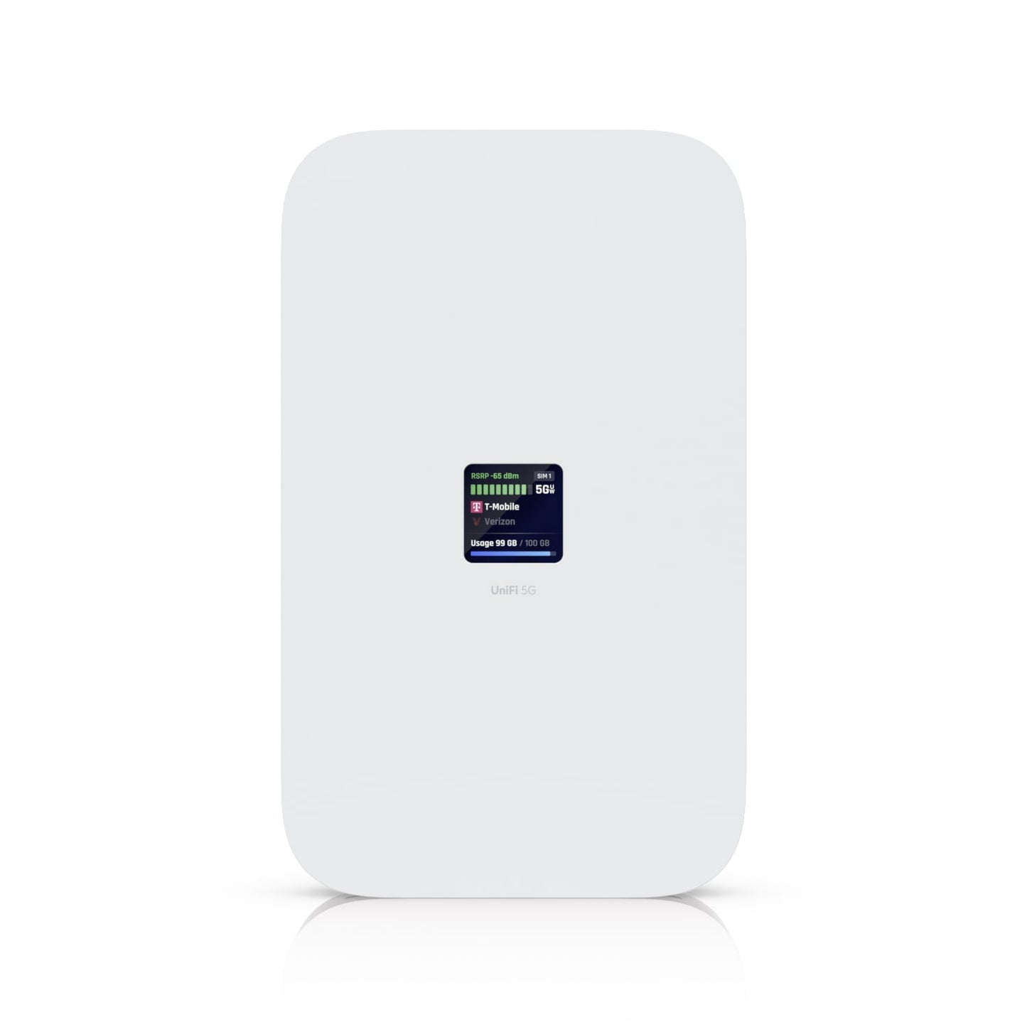 Ubiquiti UniFi 5G Max, A High-Performance 5G (3.4 GBps) Modem, Unifi Deployment. Adopt Through UniFi PoE Port, Delivers Automatic Setup, dual SIM/eSIM U5G-Max