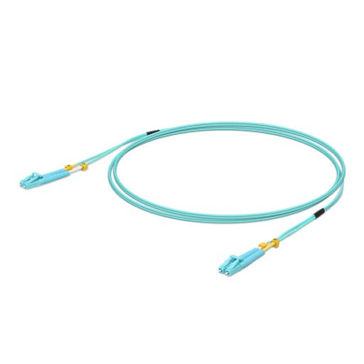 Ubiquiti MultiMode 10 Gbps OM3 Duplex LC Cable, 0.5m Length, Single Unit, 10 Gbps Throughput, LC-LC Connector, UACC-OFC-MM-0.5M