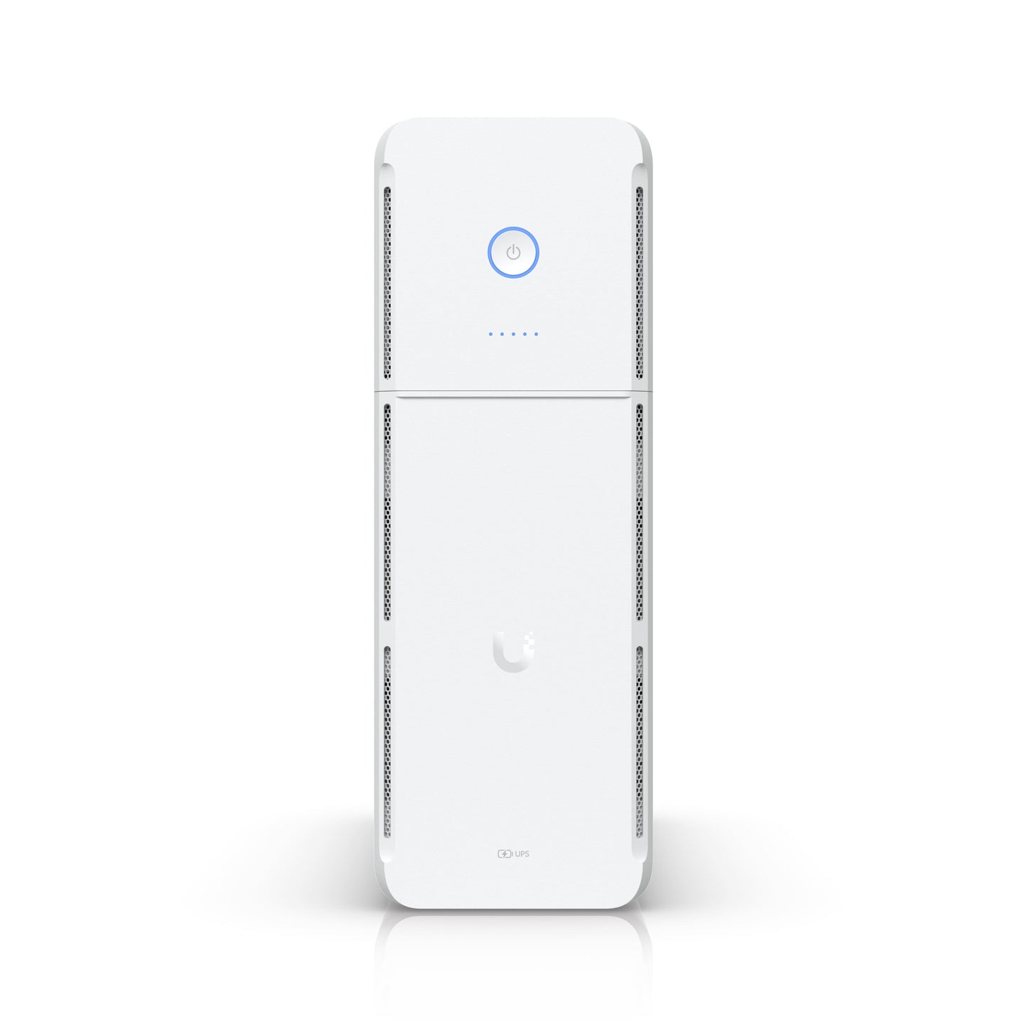 Ubiquiti UniFi UPS Tower, UniFi 1kVA Uninterruptible Power Supply, 10 outlets, Swappable Battery, 108Wh, (300W) Runtime 7 minutes, UniFi Alarm Ready UPS-Tower