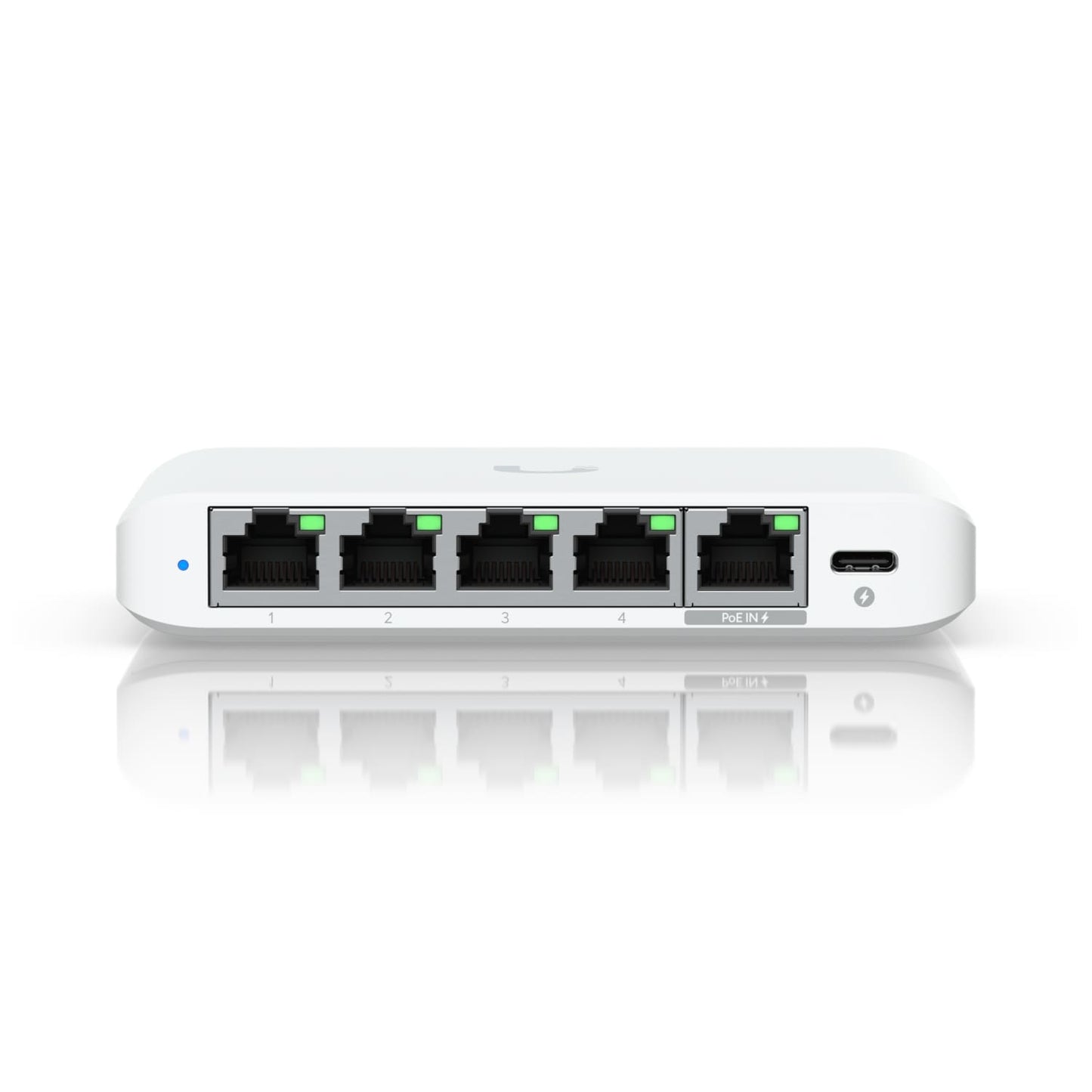 Ubiquiti Flex Mini 2.5G, (4) 2.5 GbE Ports, (1) 2.5 GbE PoE Input Port for Power, USW-Flex-2.5G-5