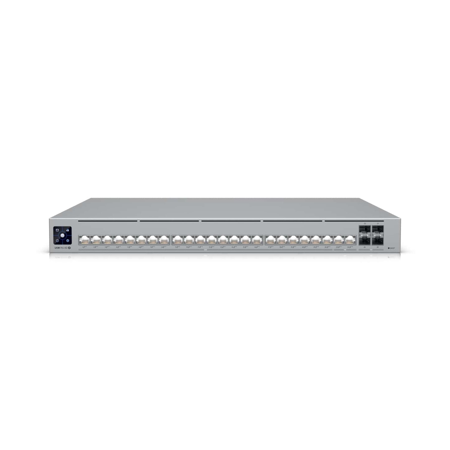 Ubiquiti Pro HD 24 PoE, Professional-grade, Layer 3 Etherlighting Switch, (2) 10 GbE PoE++, (22) 2.5 GbE PoE++, (4) 10G SFP+ Ports. USW-Pro-HD-24-PoE