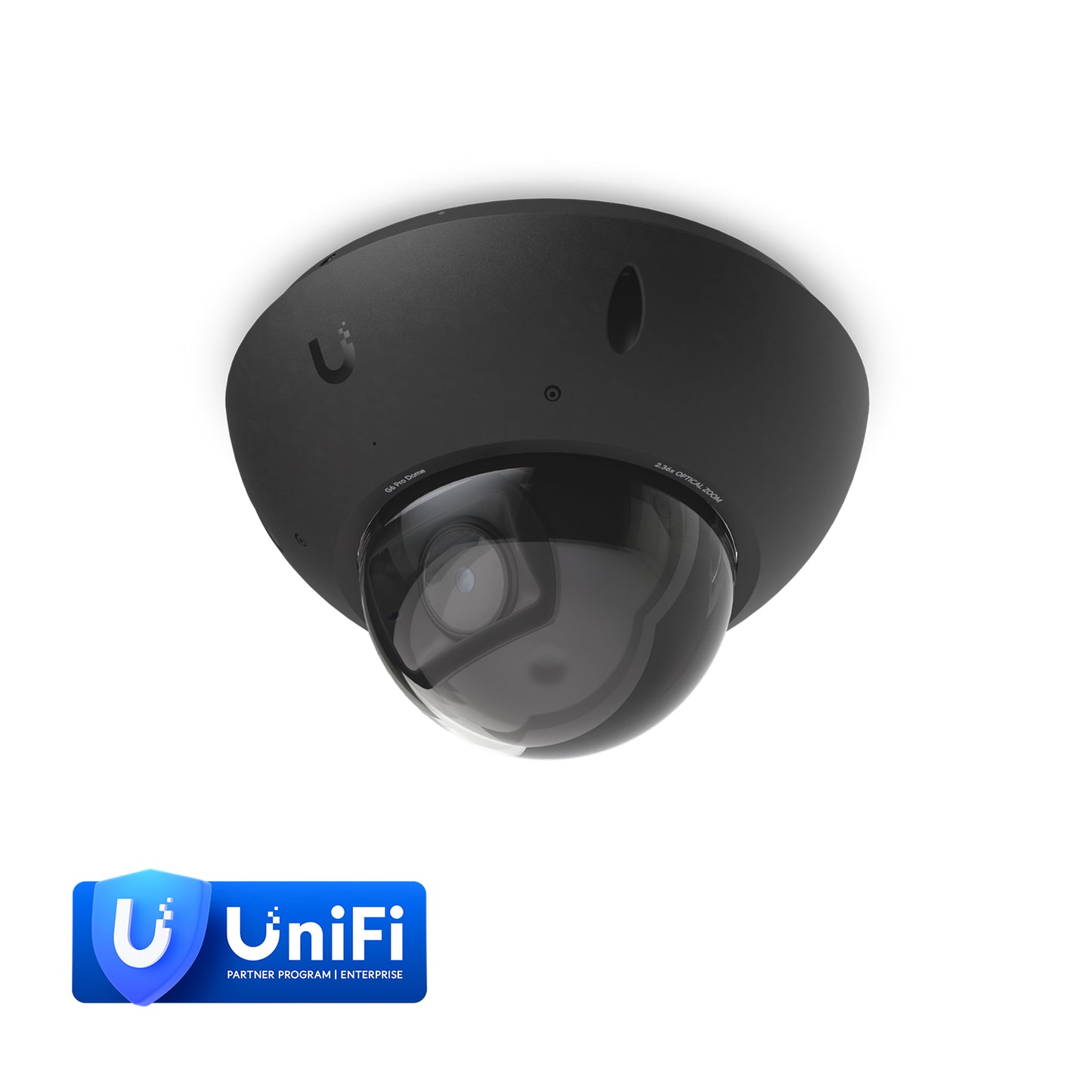 Ubiquiti G6 Pro Dome, Black, All-Weather Vandal-Proof 4K PoE+, Multi-TOPS AI, 2.36x Optic Zoom, 1/1.2' CMOS Sensor, IR Night Vision *Avail For Deal Reg* UVC-G6-Pro-Dome-B