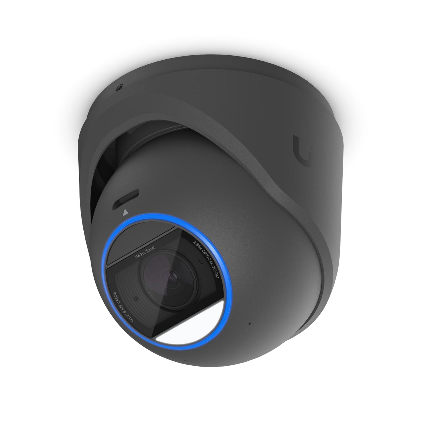 Ubiquiti G6 Pro Turret, Black, All-Weather Tamper-Resistant 4K PoE+Cam, AI Engine, 2.36x Optic Zoom, 1/1.2'CMOS, Light Clarity, L-Range IR Night Vision UVC-G6-Pro-Turret-B