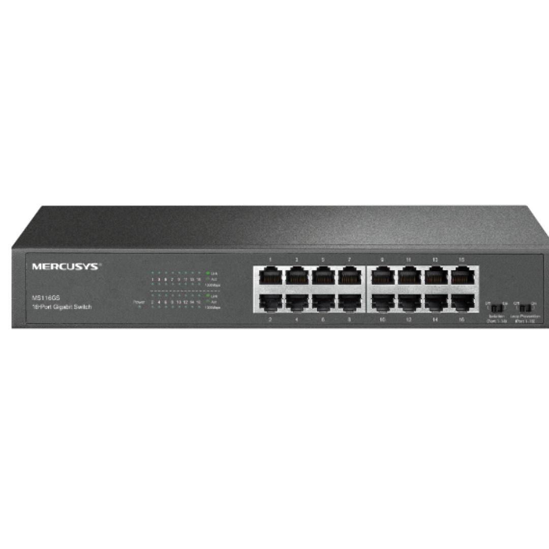 Mercusys MS116GS 16-Port Gigabit Desktop/Rackmount Switch MS116GS