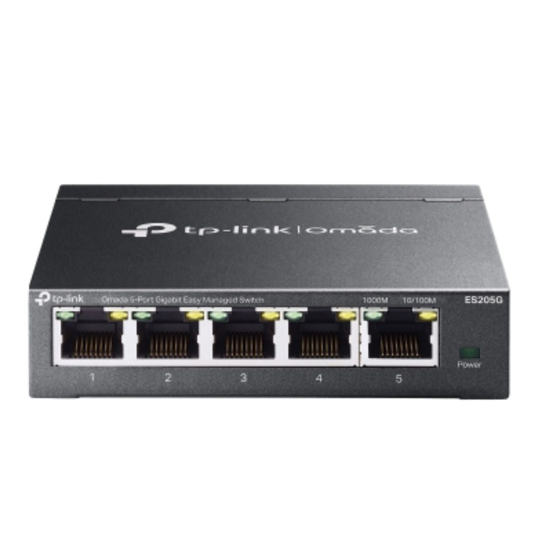 TP-Link ES205G Omada 5-Port Gigabit Easy Managed Switch by Omada SDN, VLAN, QoS, IGMP Snooping, Loop Prevention, Port Isolation ES205G