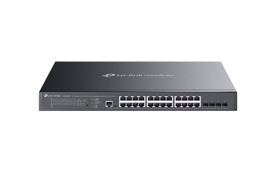 TP-Link SG3428XMPP Omada 24-Port Gigabit and 4-Port 10GE SFP+ L2+ Managed Switch with 16-Port PoE+ & 8-Port PoE++ SG3428XMPP