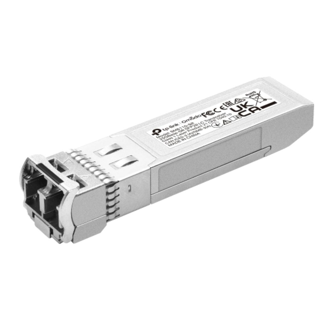 TP-Link SM6110-SR Omada 25GBase-SR SFP28 LC Transceiver, Compatible with switches with 25G ports like SX6632YF; and 10G ports like SG3428X and SG3452X SM6110-SR