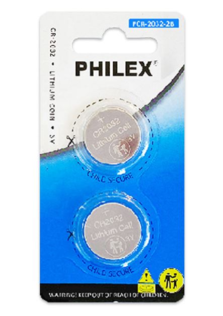 Sansai Lithium Button Coin Lithium Battery CR2032 3V - 2BP for Motherboard Danger of swallowing Keep batteries away from young children at all times PCR-2032-2B