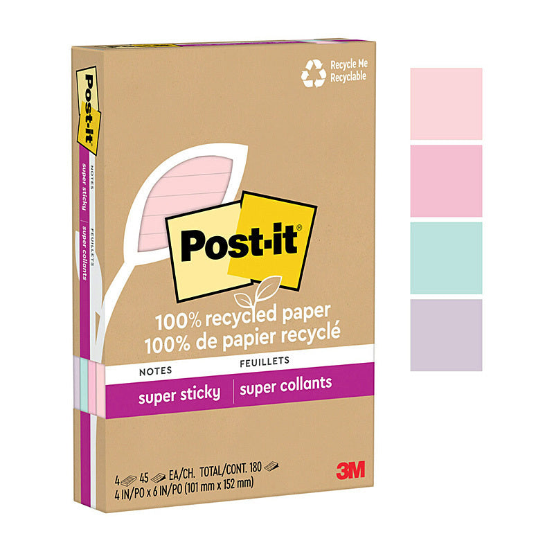 Post-It Super Sticky 4621R-4SSNRP 101x152 Pk4 - 7100290210