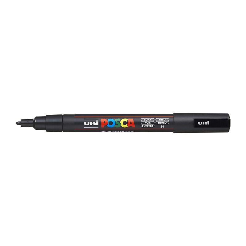 Posca PC-3M Fine Blt Mrkr Black - PC3MBK
