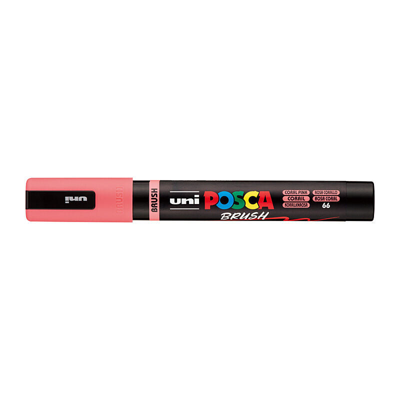Posca Med Brush Tip Coral Pink - PC5BRCP