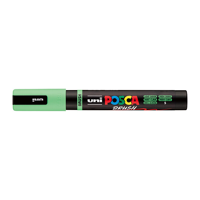 Posca Medium Brush Tip LtGreen - PC5BRLG