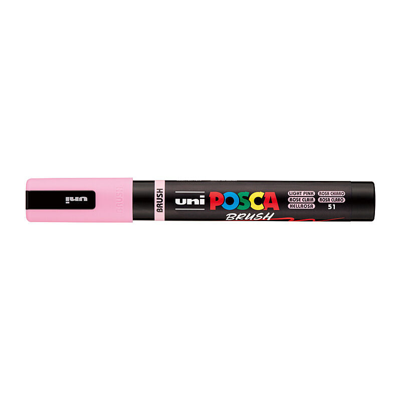 Posca Medium Brush Tip Lt Pink - PC5BRLP