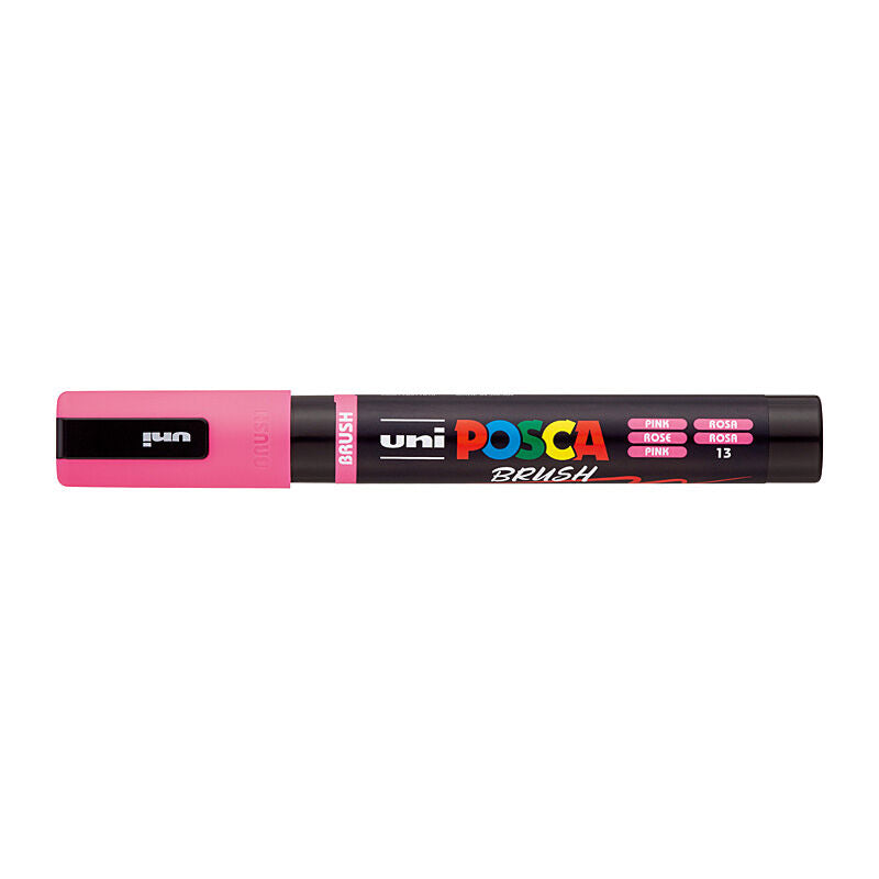 Posca Medium Brush Tip Pink - PC5BRP
