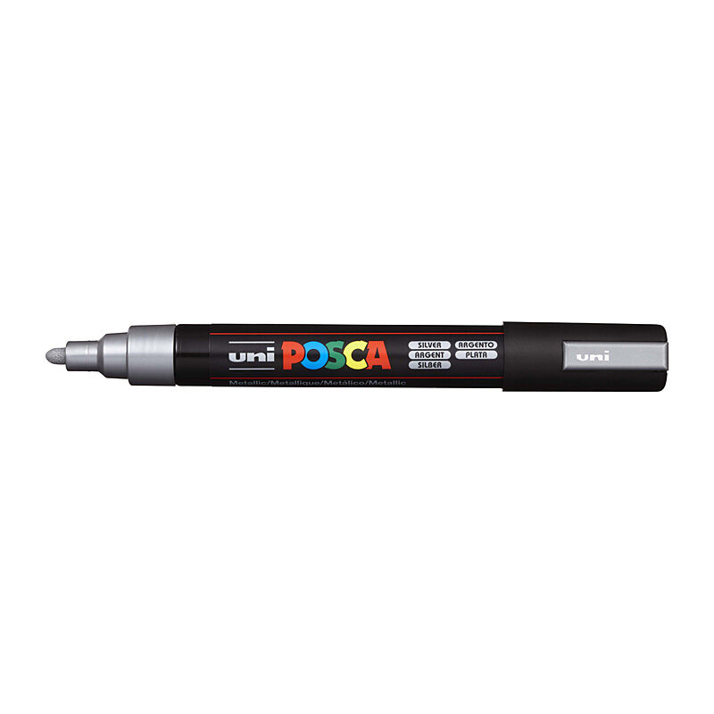Posca PC-5M Med Blt Paint Slvr - PC5MS