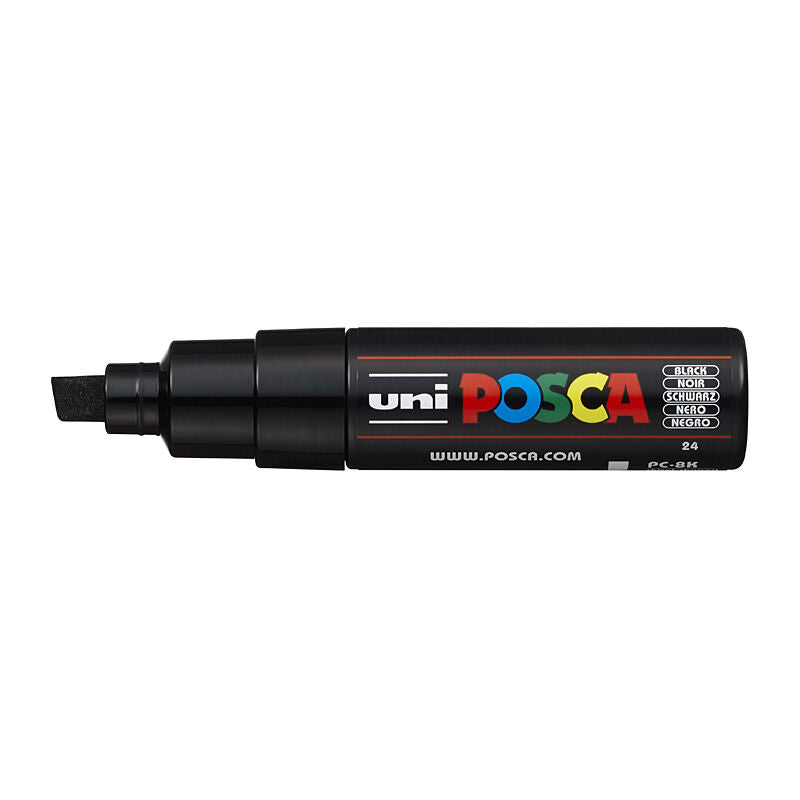 Posca PC-8M Bold Chisel Black - PC8KBK