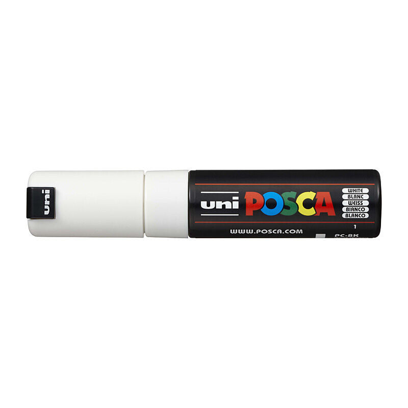 Posca PC-8M Bold Chisel White - PC8KWH