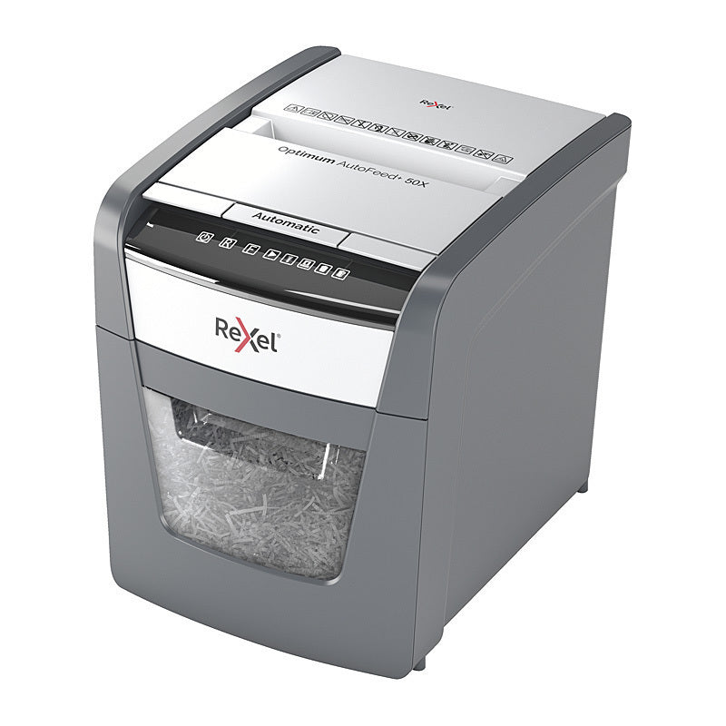 Rexel Optimum Autofeed Shredder 50X Cross Cut - 2020050XAU