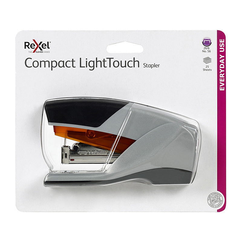 Rexel Stapler Half Strip Light Touch Grey - 210820