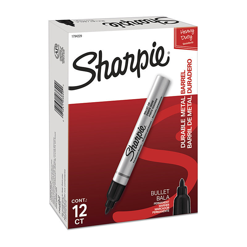 Sharpie Metl PermMrk BT Black NP Box of 12 - 1794229