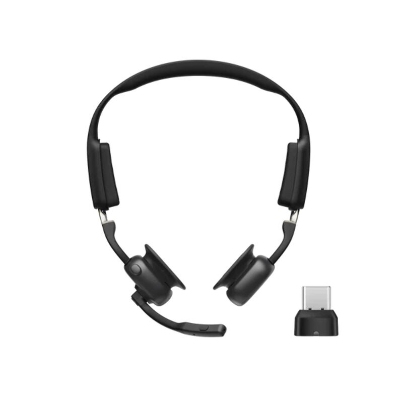 Shokz OpenMeet UC Wireless Bone Conduction Headset with USB-C - C610-AC-BK