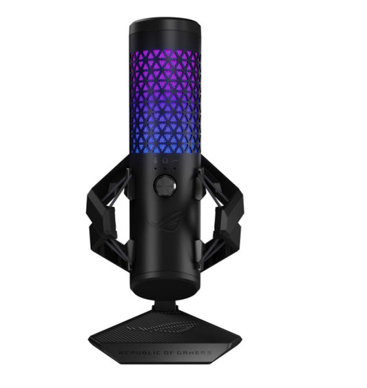 ASUS C501 ROG CARNYX Gaming Microphone, Studio-grade 25 mm condenser capsule, 192 kHz / 24-bit sampling rate, High-pass filter, ASUS Aura Sync RGB ligh C501 ROG CARNYX
