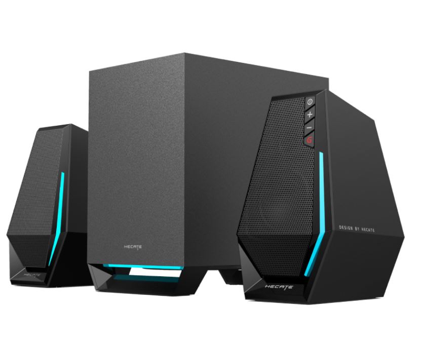 Edifier G1500 MAX 2.1 Wireless Gaming Speakers - 2.5' full range speaker driver unit and equipped with a 4' subwoofer for optimum bass G1500-MAX-BLACK