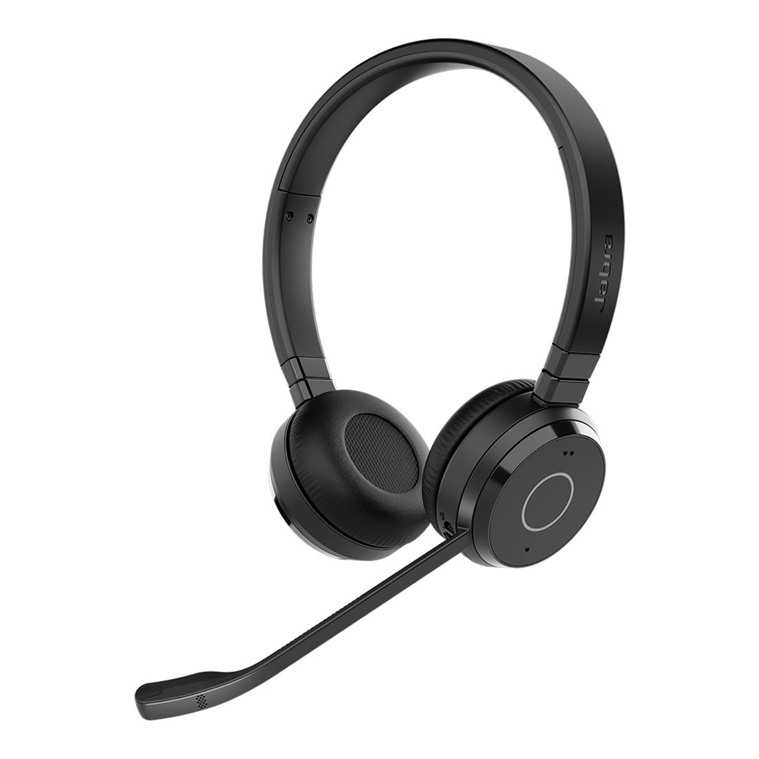 Jabra Evolve 65 TE Link390a UC Stereo Bluetooth Headset, 16-hour battery life, 30-metre wireless range, Passive Noise Cancellation, Busy Light 6699-839-409