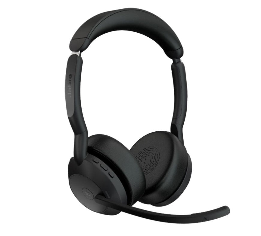 Jabra Evolve2 55 USB A Stereo Teams Active Noise Cancellation, Link 380 Bluetooth Adapter, 30m Wireless Range, 18 Hours Battery Life 25599-999-999