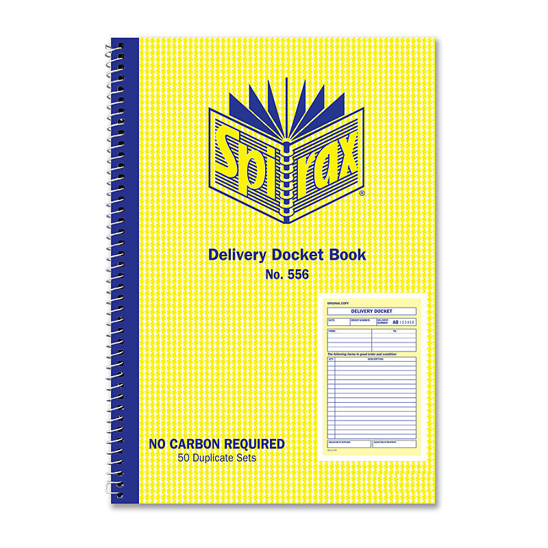 Spirax 556 Delivery Book 207X144mm Pk10 - 40898