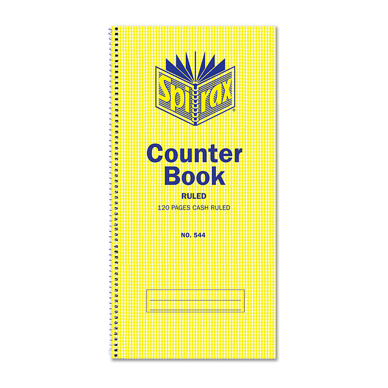 Spirax 544 Counter Black Cash Rule 297X135 120Pg Pk10 - 55234