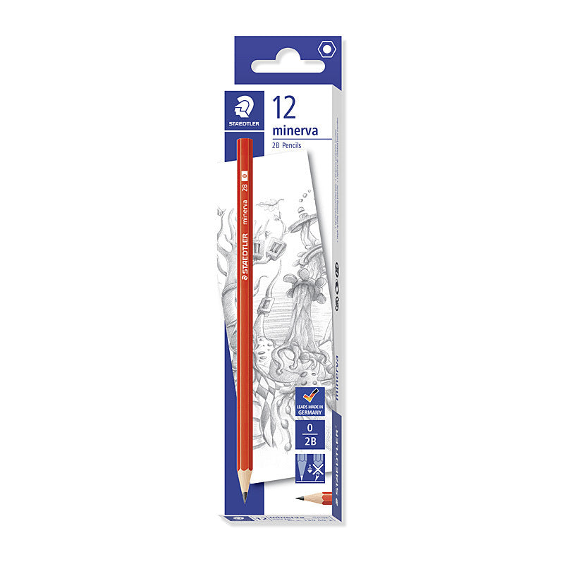 Staedtler Minerva 2B Pencil - Box of 12 - 130 60-0