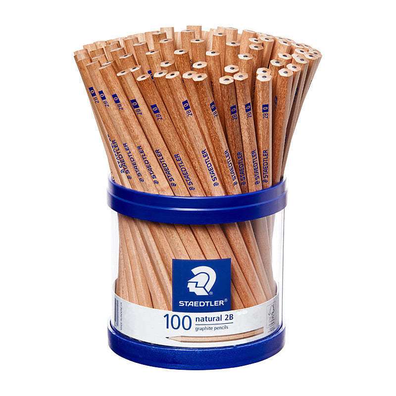 Staedtler Natural 2B Pencil - Cup of 100 - 130 60N0KP