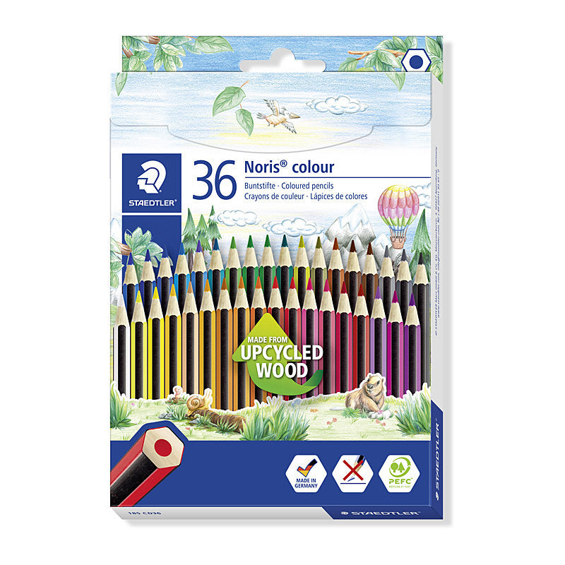Staedtler Noris Colour Assorted Pencils - Box of 36 - 185 CD36