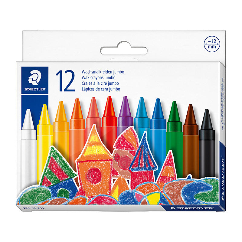 Staedtler Jumb Rd Wax Crayon Box of 12 - 229 12 C12