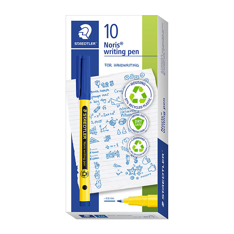 Staedtler Nor Writing Pen Blu Box of 10 - 307-3