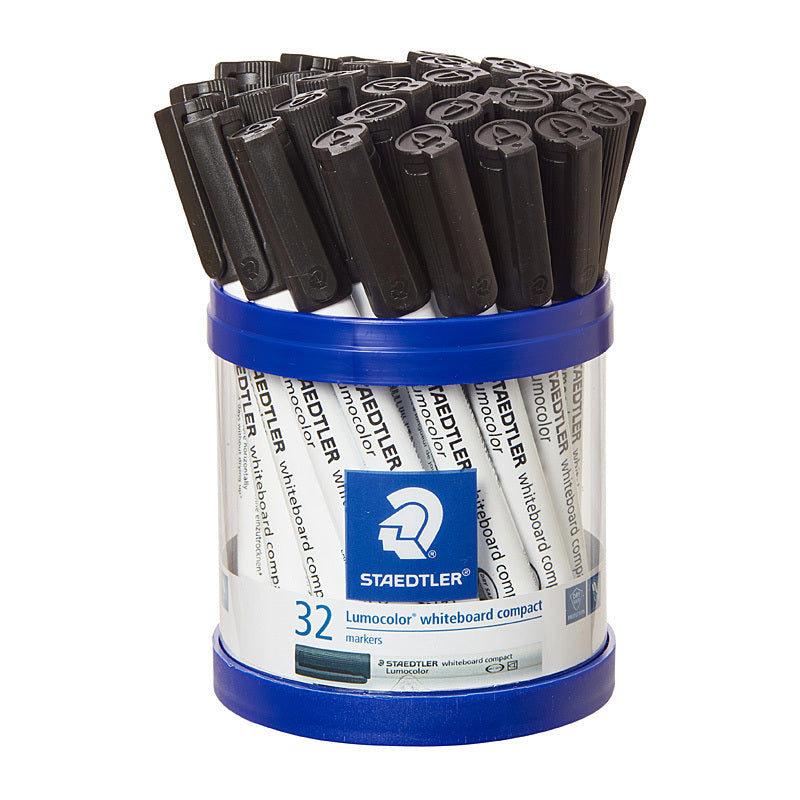 Staedtler Compact W/BMrk Black Cup32 - 341-9 KP32