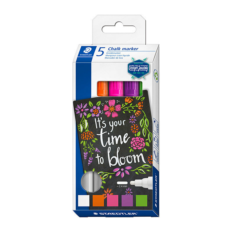 Staedtler Chalk Marker 344 Ast Pk5 - 344 C5