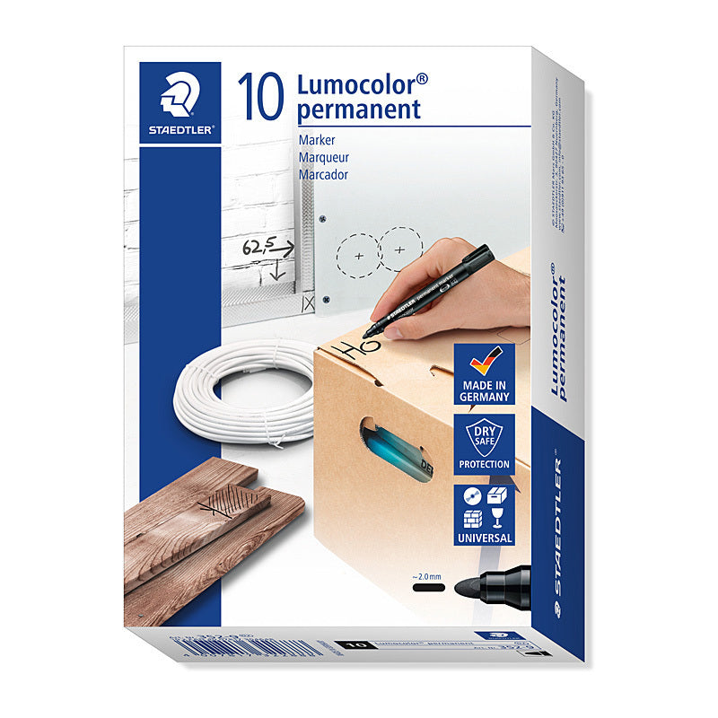 Staedtler PermMrk 352 Bul Black Box of 10 - 352-9