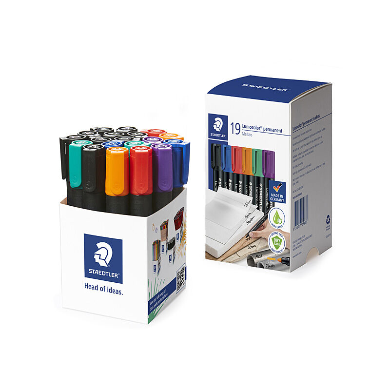 Staedtler PermMk 352 Bul Ast Box of 19 - 352-S KP19