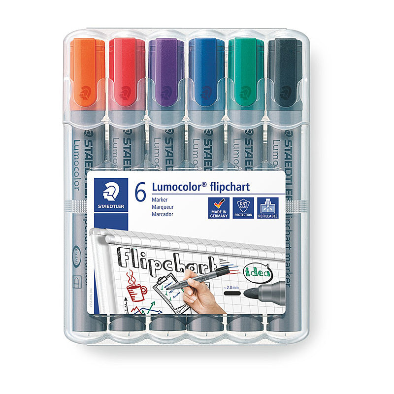 Staedtler Flipch Mrk 356 Ast Wlt6 - 356 WP6