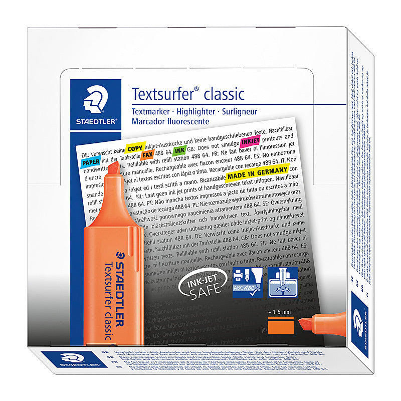 Staedtler Hltr Textsurf Org Wlt10 - 364-4